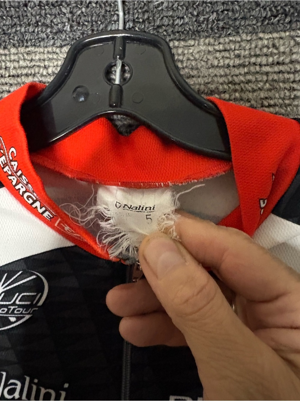 2007 Nalini Caisse d'Épargne UCI World Tour Pro Cycling Team LS Jersey Size 5/XL - Picture 4 of 6